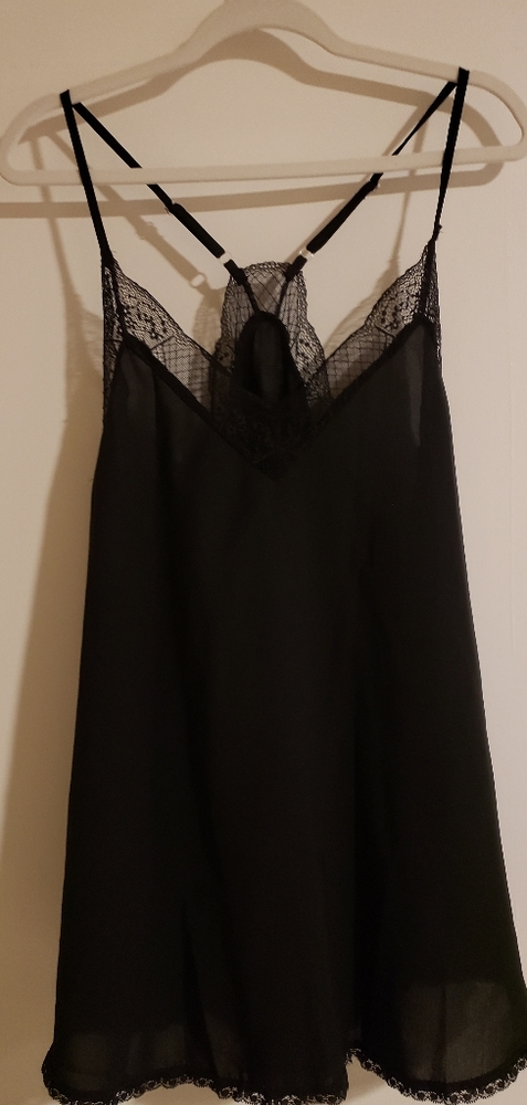 Lace black tank